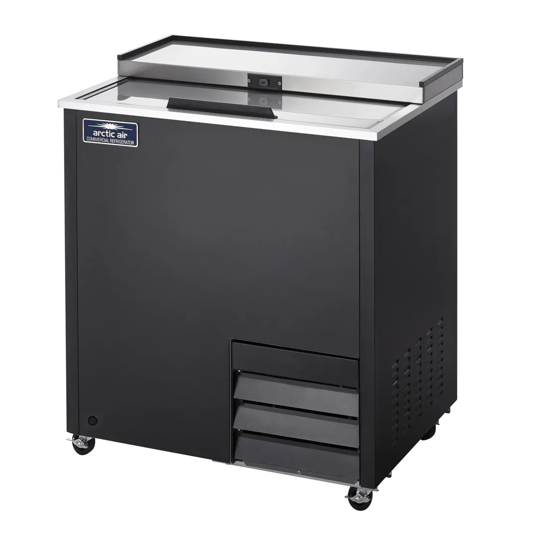 Arctic Air AGF24 24" Black Glass Froster, 4.3 cu. ft. Capacity