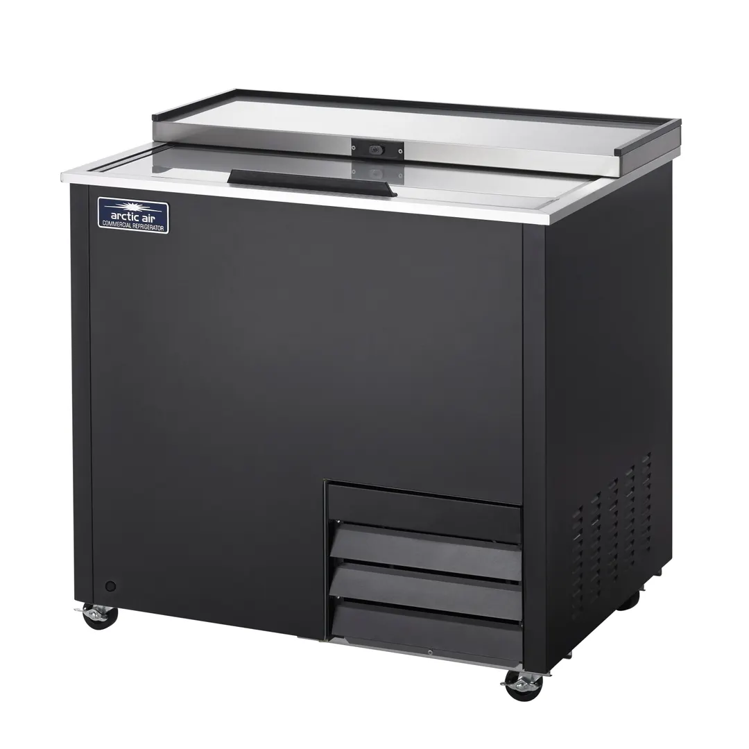 Arctic Air AGF36 36" Black Glass Froster, 6.7 cu. ft. Capacity