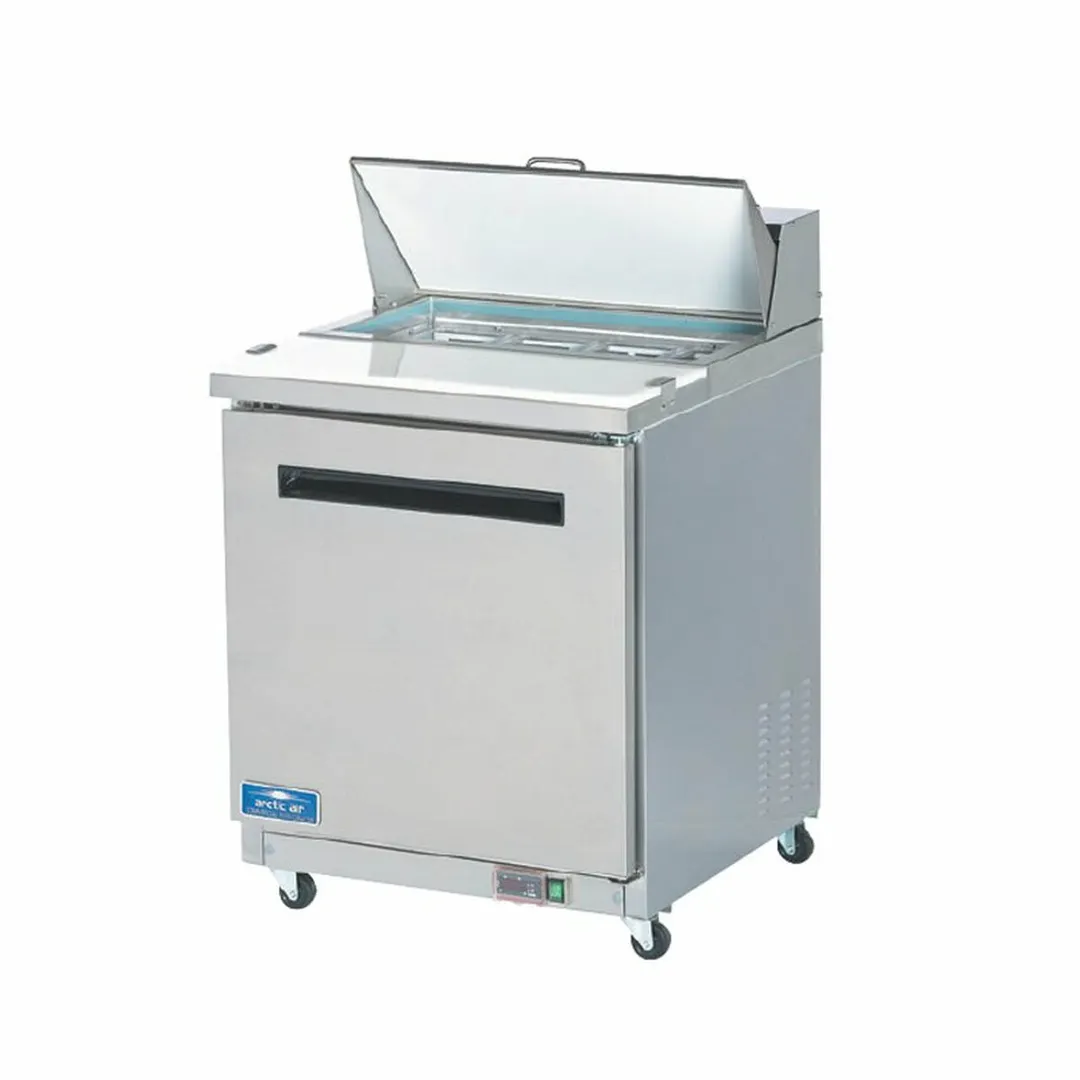 Arctic Air AMT28R 29" One Section Mega Top Sandwich & Salad Prep Table w/ 1 Door, 12 Pans