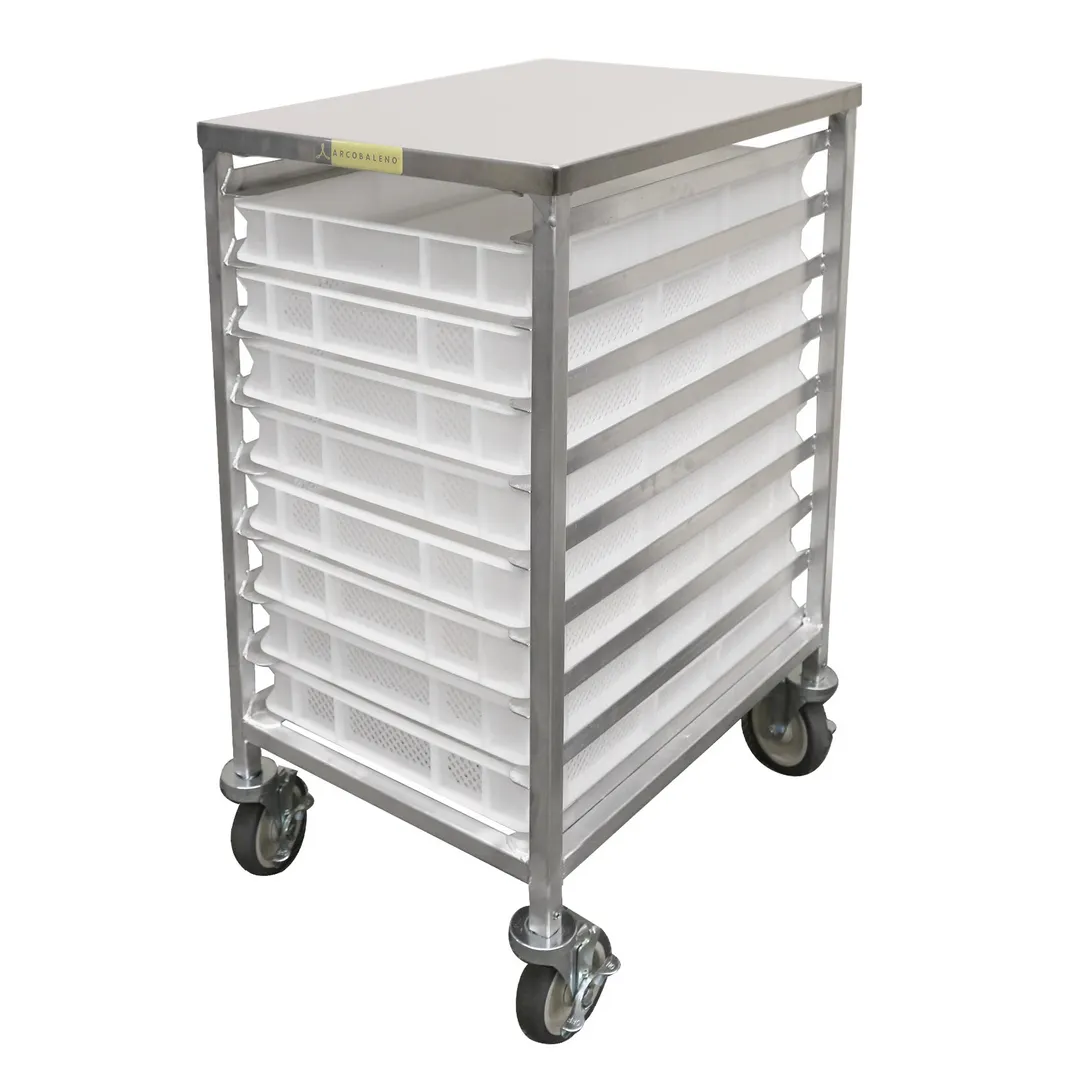 Arcobaleno APC-8 Stainless Steel 8-Tray Pasta Rack for Use with AEX18 & AEX30