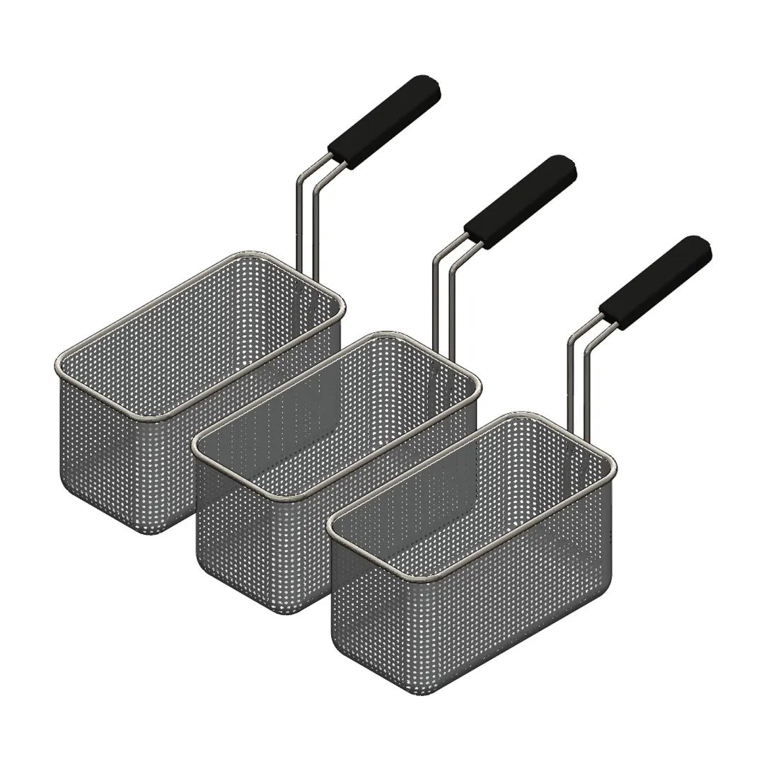 Arcobaleno APCB7SET3 Pasta Cooker Basket Set, Set of (3) Size #7 Pasta Baskets