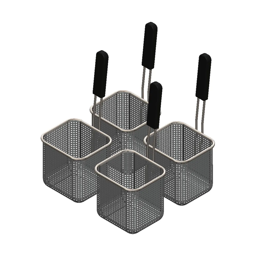 Arcobaleno APCB8SET4 Pasta Cooker Basket Set, Set of (4) Size #8 Pasta Baskets