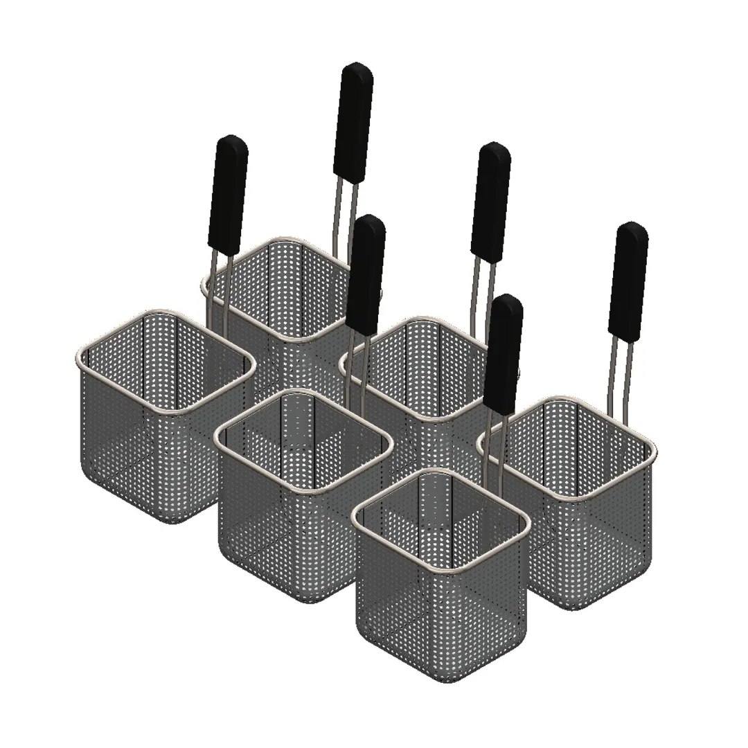 Arcobaleno APCB8SET6 Pasta Cooker Basket Set, Set of (6) Size #8 Pasta Baskets