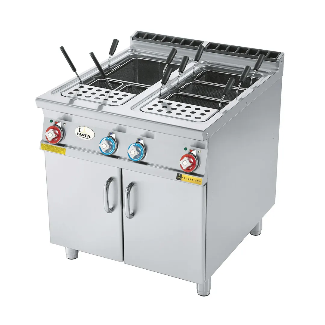Arcobaleno APCE28D 14 Gallon Double Tank Electric Pasta Cooker w/ Automatic Water Fill, 230V