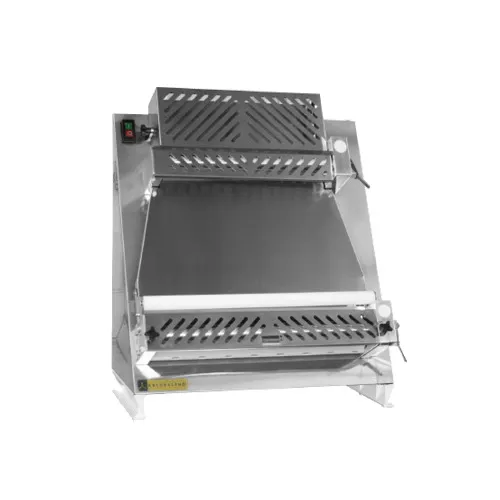 Arcobaleno APSS200 20" Countertop Pizza Dough Sheeter with Stainless Steel Parallel Rollers 1-30 oz. Portions