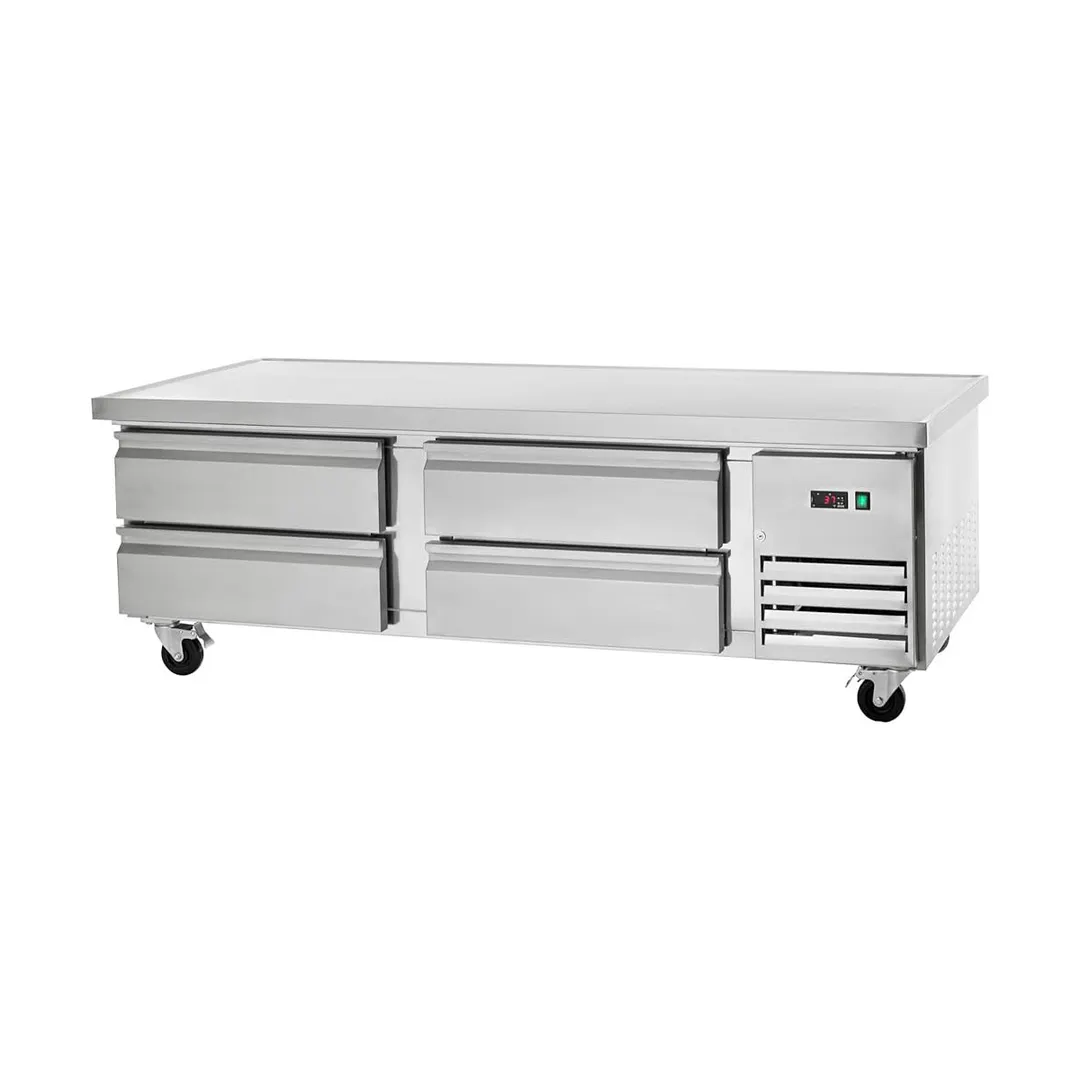Arctic Air ARCB72 74" 4 Drawers Refrigerated Chef Base w/ Marine Edge Top