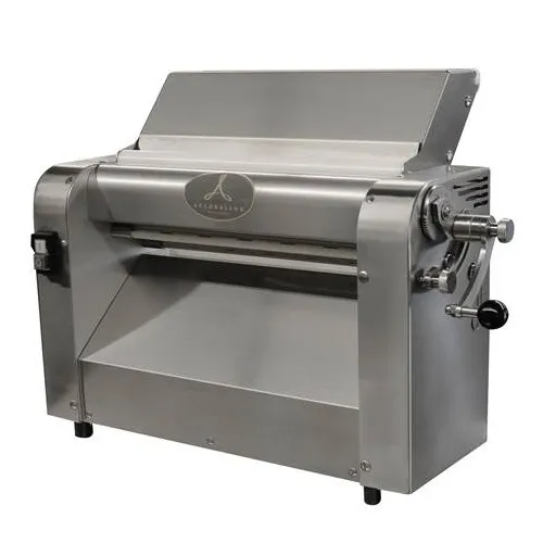 Arcobaleno ASC420 16-1/2" Wide Countertop Dough Sheeter, 2-3/8" Smooth Stainless Steel Rollers