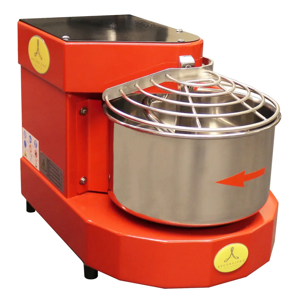 Arcobaleno ASM10 Spiral Mixer with 7 qt Rotating Bowl, Variable Speed