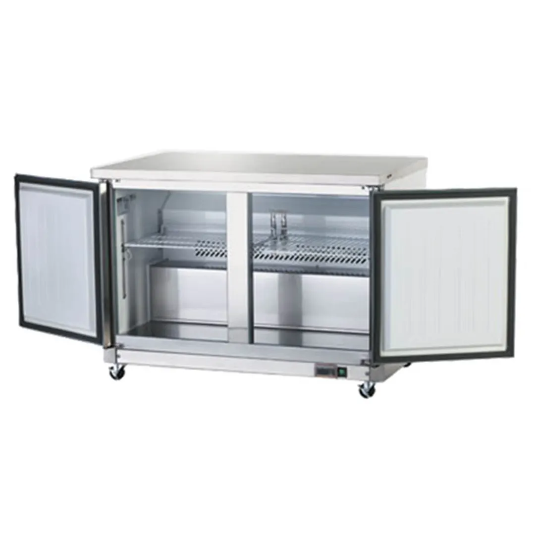 Arctic Air AUC60F 61" 2-Section Worktop Freezer w/ 2 Doors, 15.5 cu. ft.