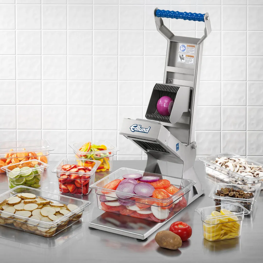 Edlund ARC!-125 - 1/4" Slice Fruit & Vegetable Slicer, 10.5" Width, Stainless Steel, Front-Load, 4" High Pan