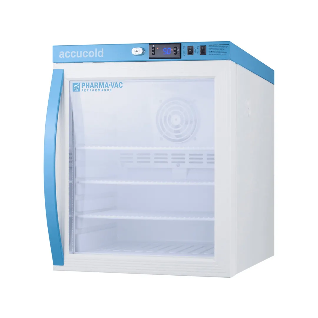 Accucold ARG1PV Pharma-Vac Series Medical Refrigerator, +2°C to +8°C, 1 cu. ft.