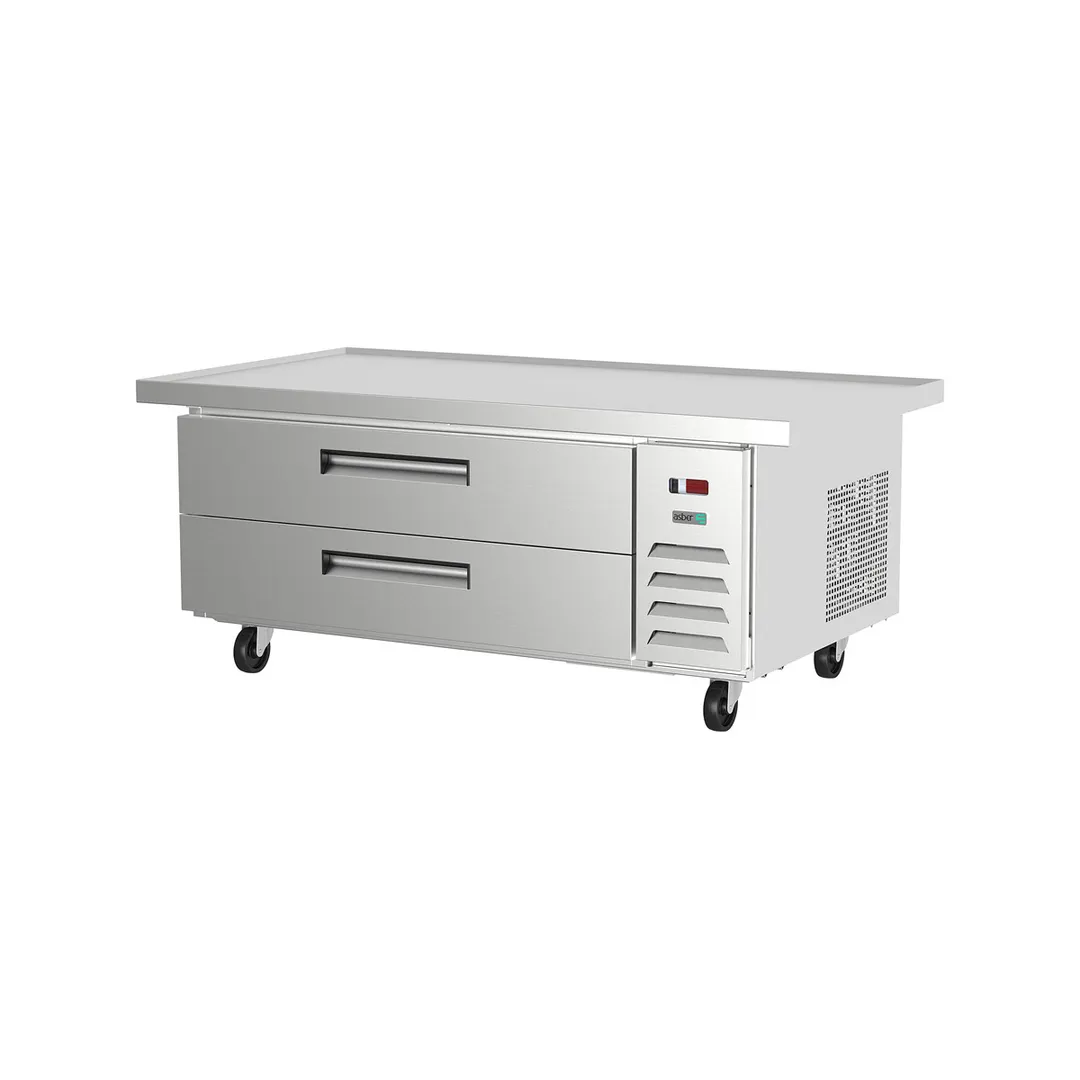 Asber ACBR-52-60 60" 2 Drawers Refrigerated Chef Base w/ (4) 12" x 20" Pan Capacity