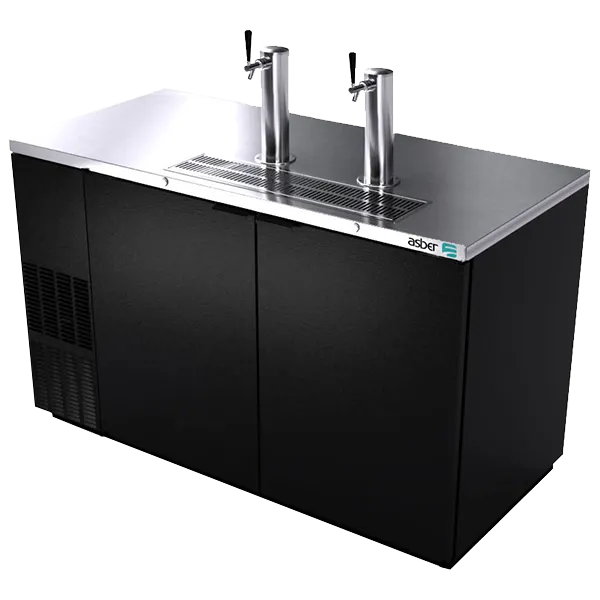 Asber ADDC-58 59" Direct Draw Beer Cooler, 3 Keg Capacity