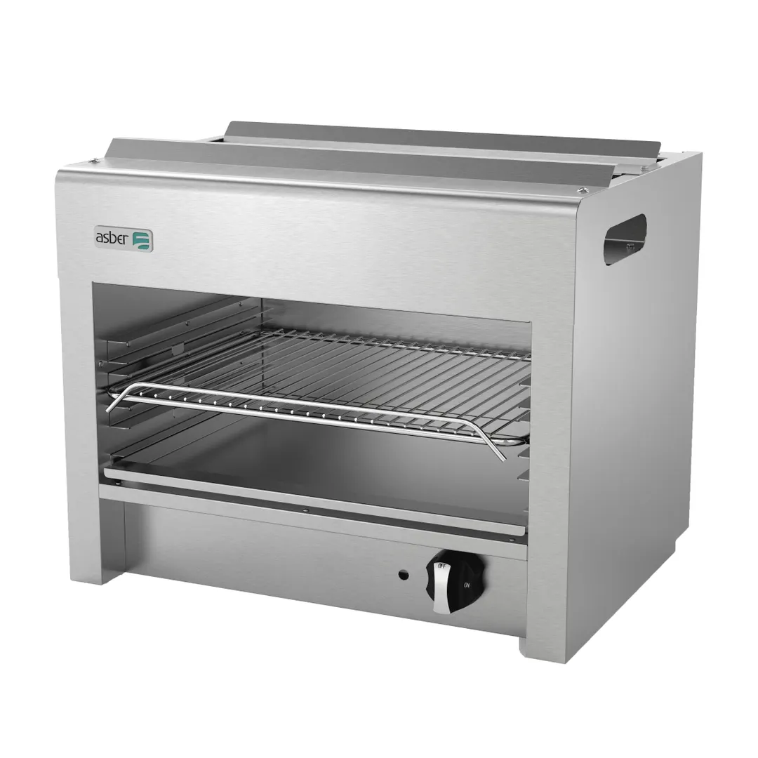 Asber AECM-24 24" Gas Infrared Countertop Cheesemelter - 20,000 BTU