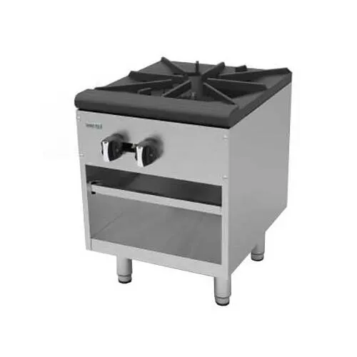 Asber AESP-18-2 18" Gas Stock Pot Range w/ (1)  Three Ring Burner, Manual Control, 90.000 BTU