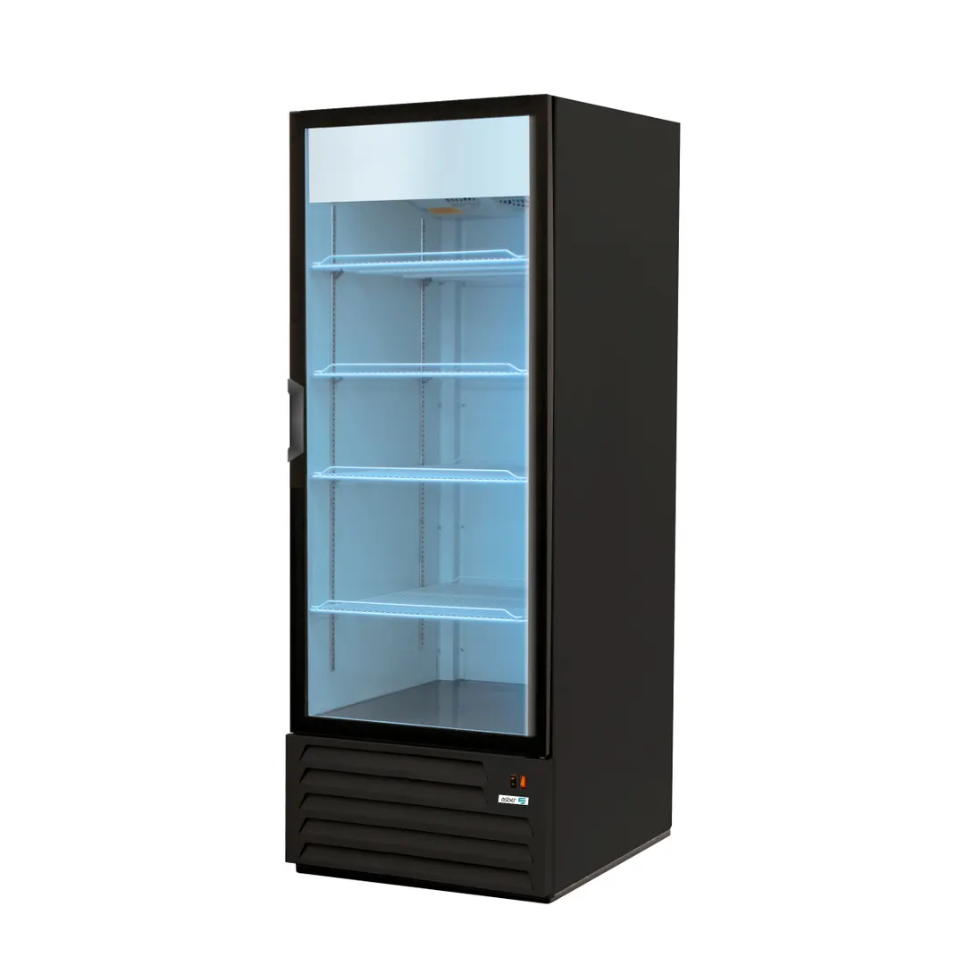Asber ARM-17 A 27" Merchandiser Refrigerator with Swing Glass Door, 16 cu. ft.