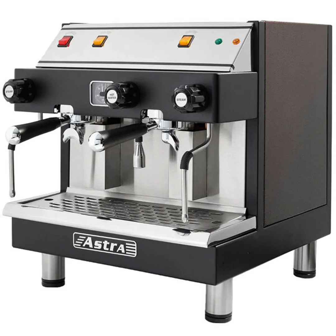Astra Manufacturing M2CS 019-1 Espresso Cappuccino Machine w/ 2-Head, Semi-Automatic, 360 Cups/Hr.