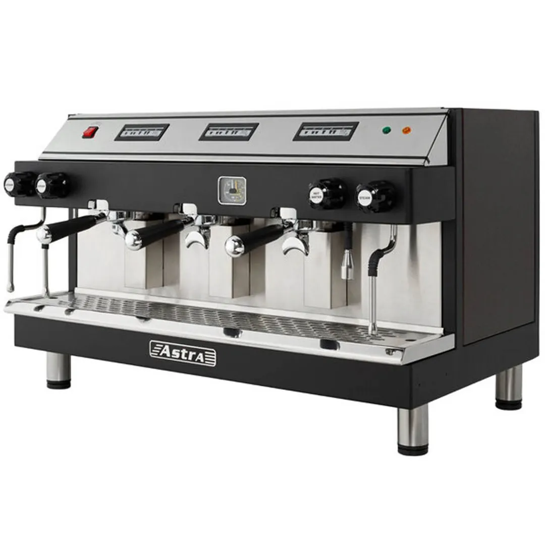 Astra Manufacturing M3 013 Espresso Cappuccino Machine w/ 3-Head, Automatic, 720 Cups/Hr.