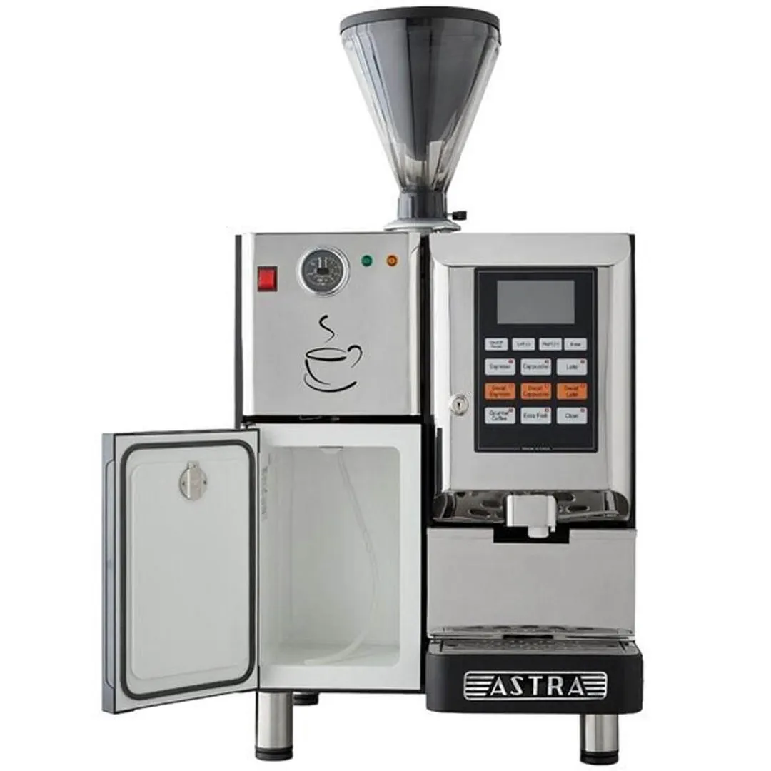 Astra Manufacturing SM 222-1 Espresso Cappuccino Machine w/ 2 Hoppers, Automatic, 150 Cups/Hr.
