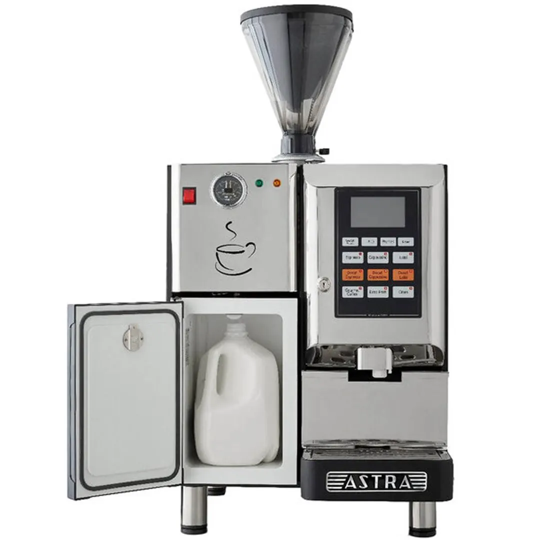 Astra Manufacturing SM 222-1 Espresso Cappuccino Machine w/ 2 Hoppers, Automatic, 150 Cups/Hr.