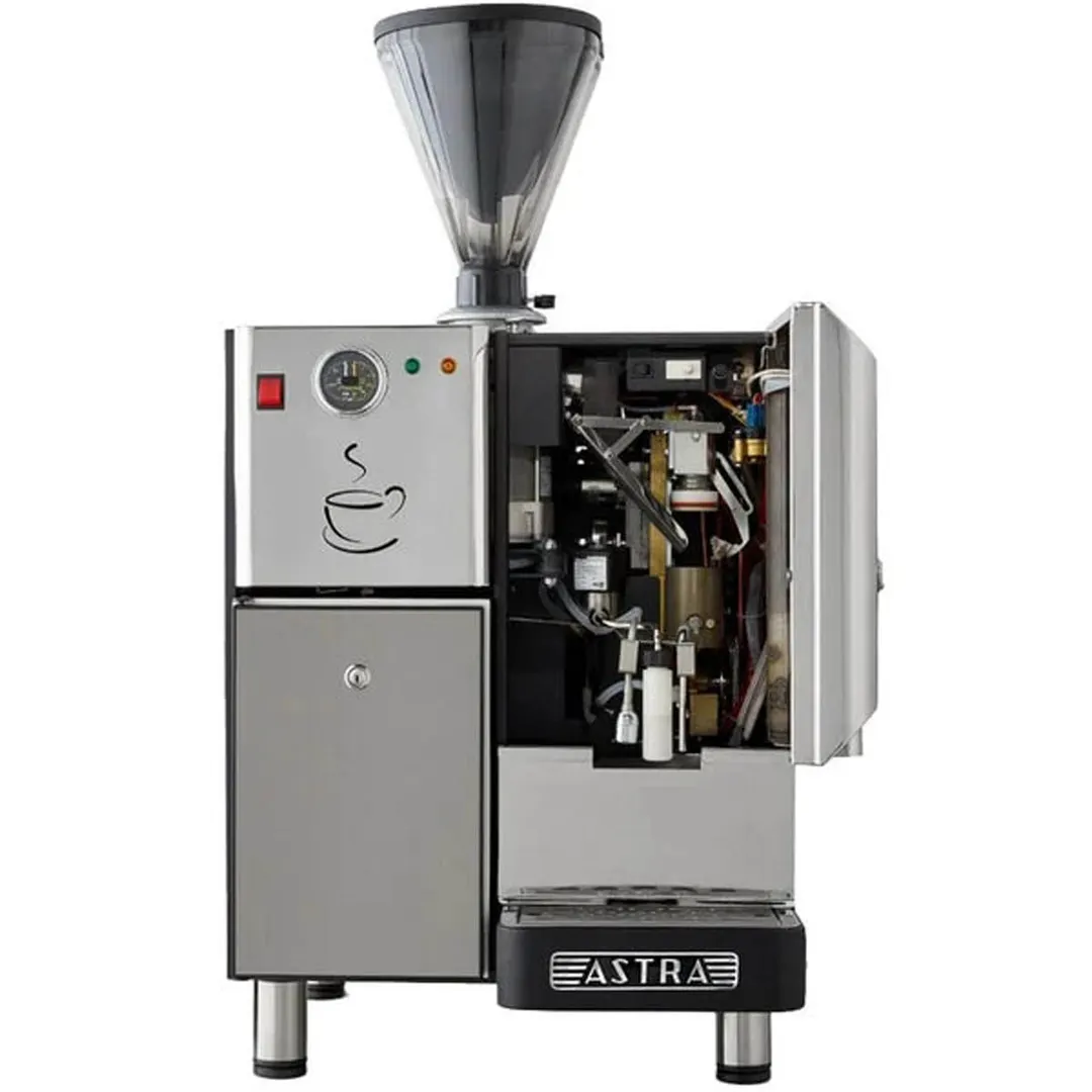 Astra Manufacturing SM 222 Espresso Cappuccino Machine w/ 2 Hoppers, Automatic, 150 Cups/Hr.