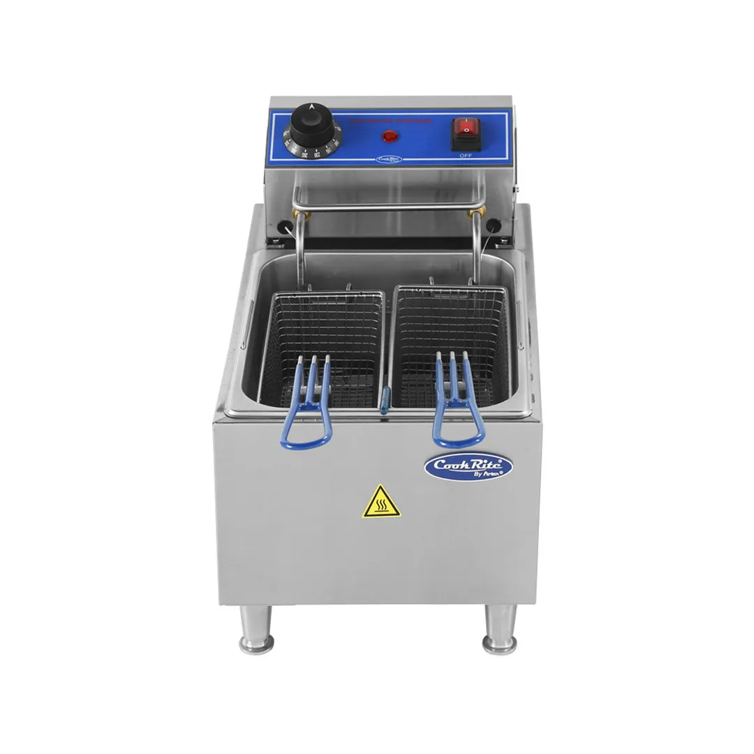 Atosa USA ACEF-10 Full Pot Countertop Electric Fryer w/ 10 Lb. Capacity, 120V, 1700W