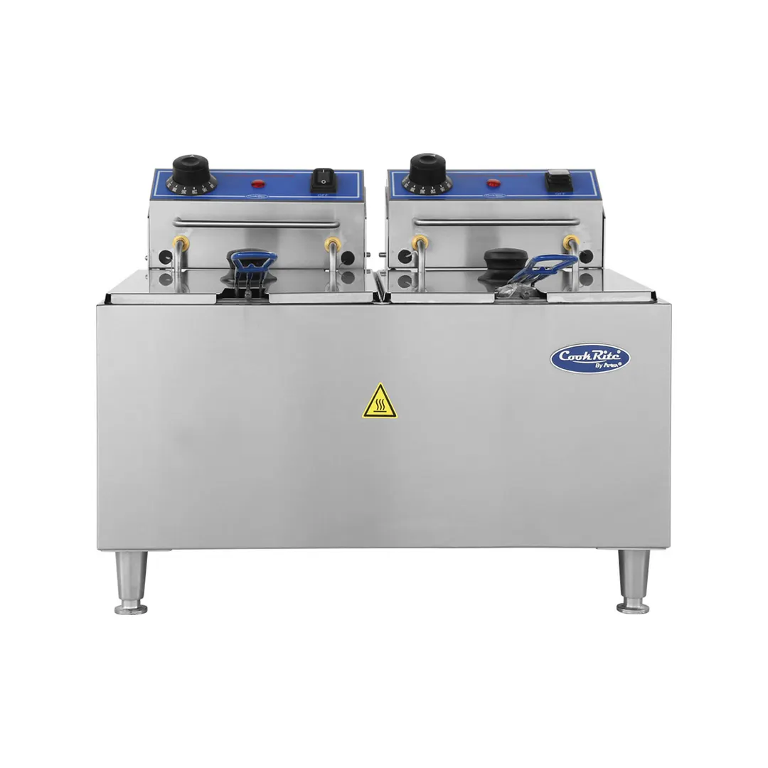 Atosa USA ACEF-32 Split Pot Electric Fryer w/ 32 Lb. Capacity, 208/240V, (2) 2900/3800W