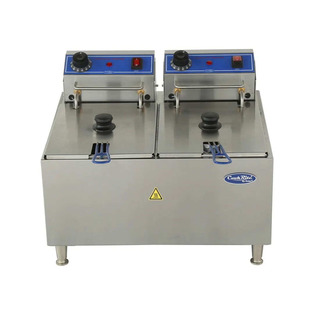 Atosa USA ACEF-32 Split Pot Electric Fryer w/ 32 Lb. Capacity, 208/240V, (2) 2900/3800W