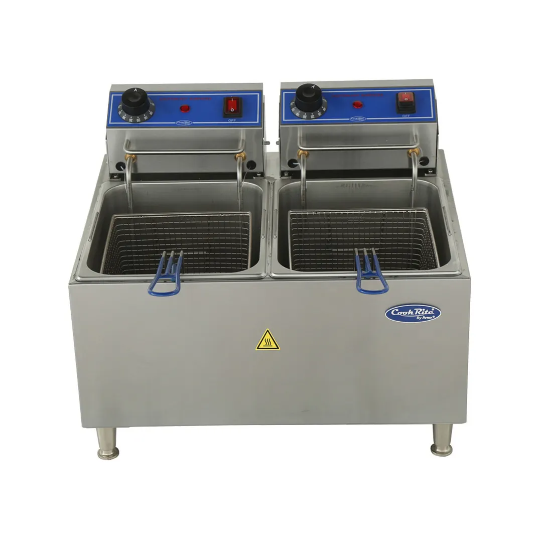 Atosa USA ACEF-32 Split Pot Electric Fryer w/ 32 Lb. Capacity, 208/240V, (2) 2900/3800W