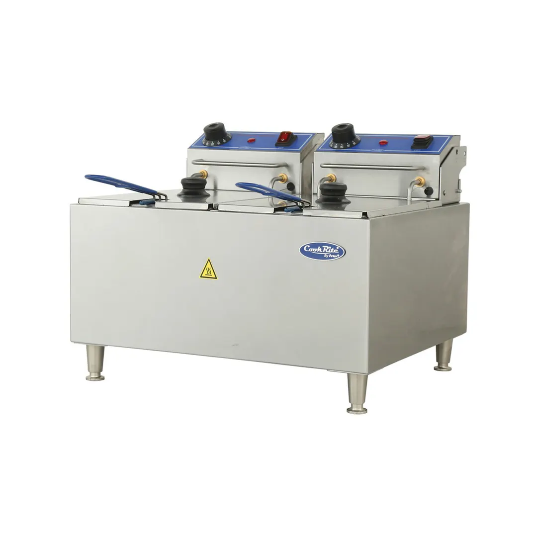 Atosa USA ACEF-32 Split Pot Electric Fryer w/ 32 Lb. Capacity, 208/240V, (2) 2900/3800W