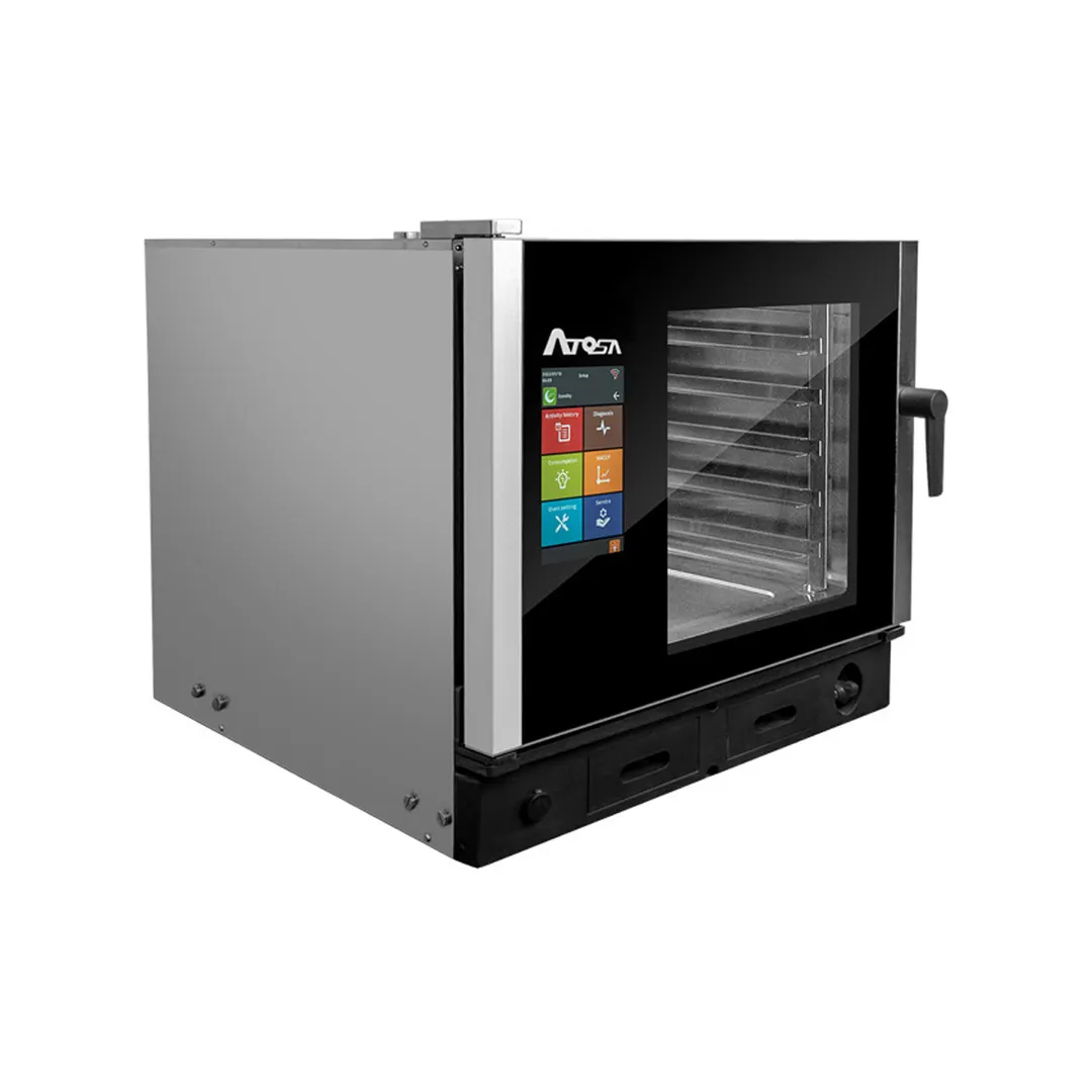 Atosa USA AEC-0511 E Half Size 5 Pan Electric Combi Oven w/ Smart Screen, Boilerless, 208/240V