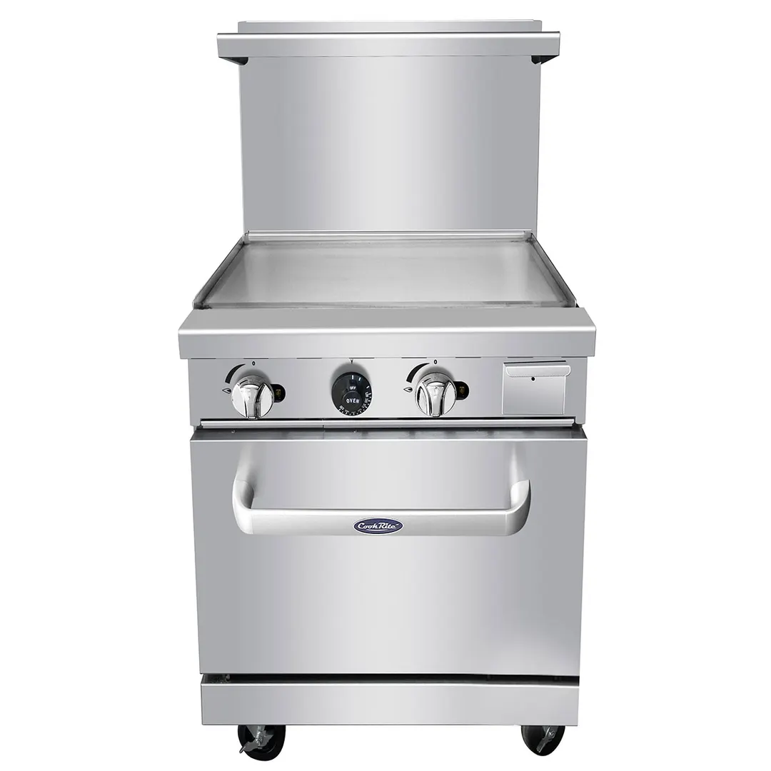 Atosa USA AGR-24G-LP 24" Liquid Propane Gas Restaurant Range w/ 24" Full Griddle, 72.000 BTU 