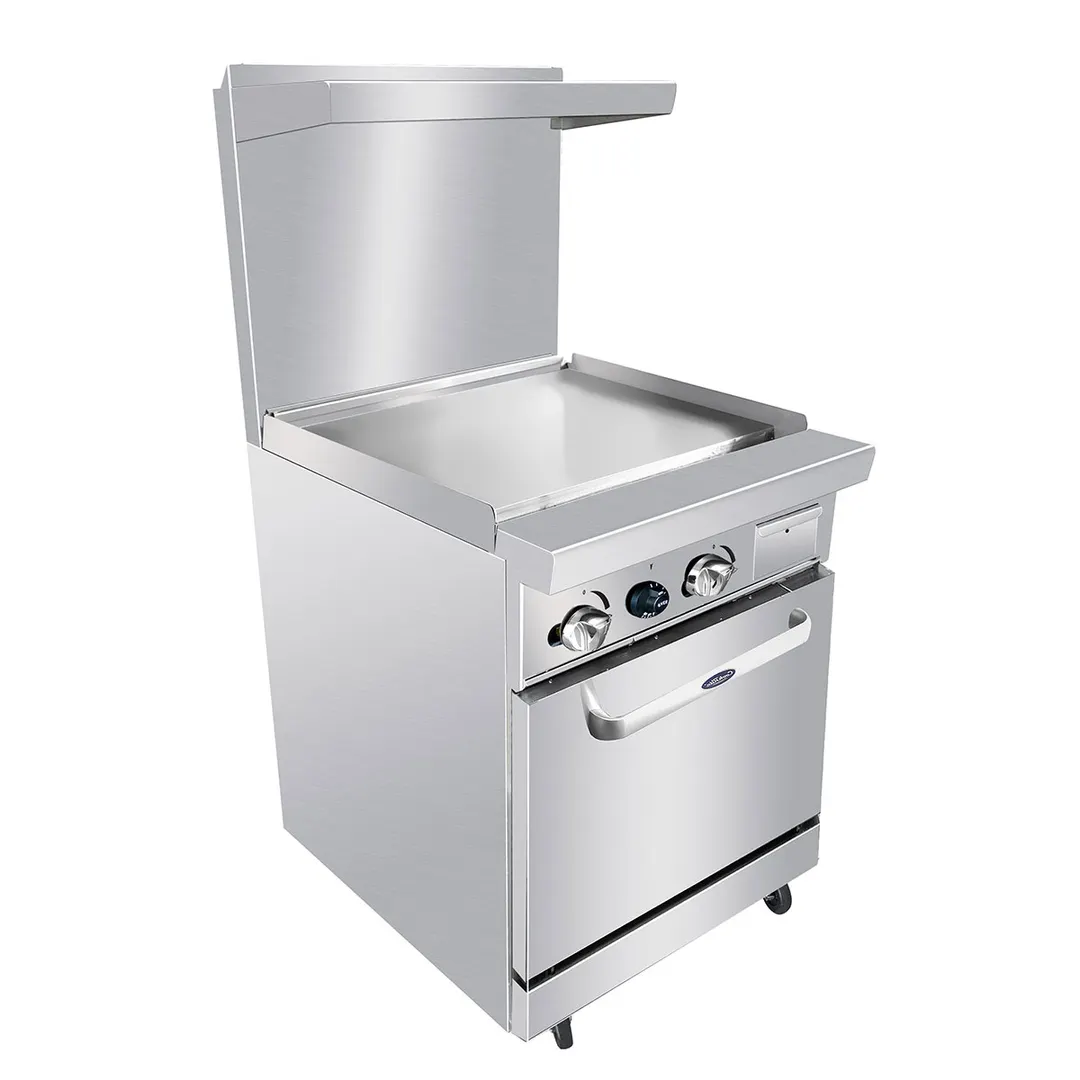 Atosa USA AGR-24G-LP 24" Liquid Propane Gas Restaurant Range w/ 24" Full Griddle, 72.000 BTU 