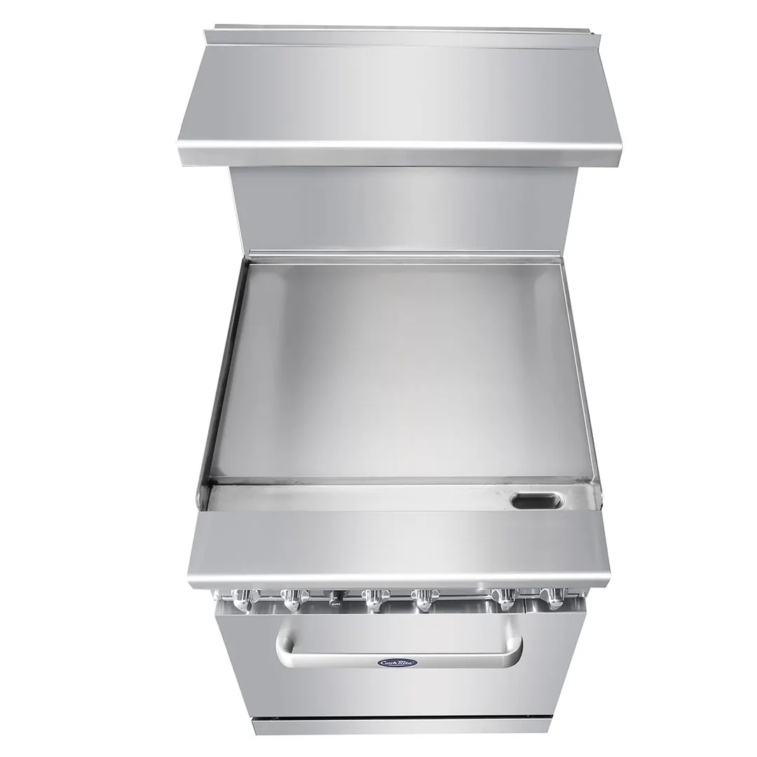 Atosa USA AGR-24G-LP 24" Liquid Propane Gas Restaurant Range w/ 24" Full Griddle, 72.000 BTU 
