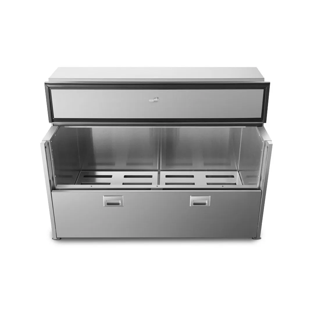 Atosa USA AMC-5801 58" Single Sided Milk Cooler, Forced Air, 16 Crates Capacity