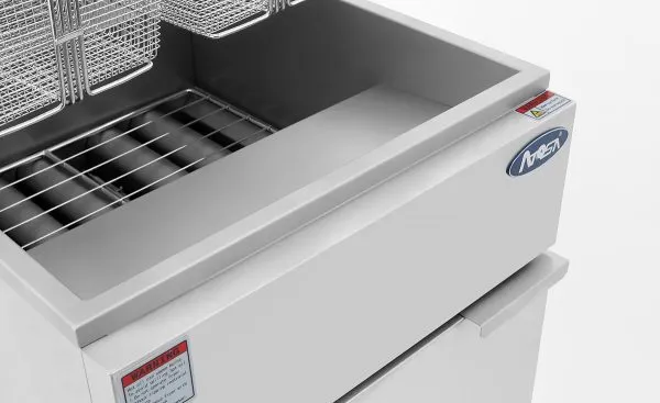 Atosa USA ATFS-40 15" Floor Model Natural Gas Fryer, 40 lbs