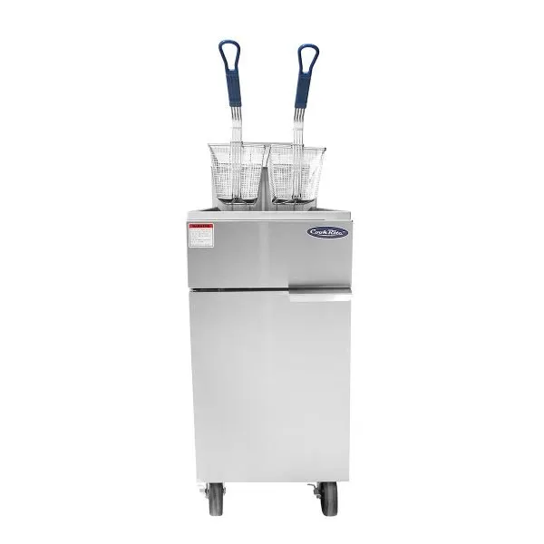 Atosa USA ATFS-40 15" Floor Model Natural Gas Fryer, 40 lbs
