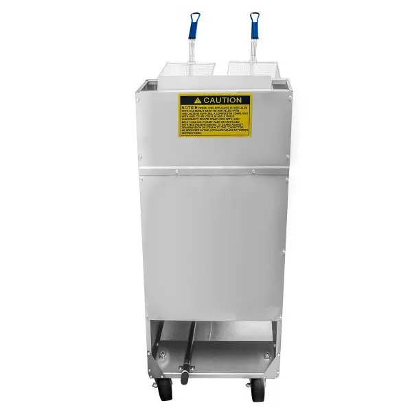 Atosa USA ATFS-40 15" Floor Model Natural Gas Fryer, 40 lbs