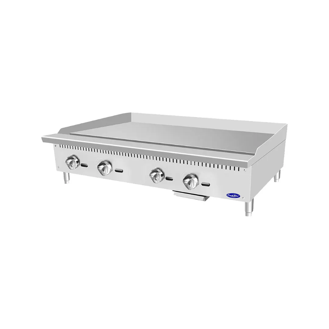 Atosa USA ATMG-48 48" CookRite Countertop Gas Griddle w/ Manual Controls, 120.000 BTU