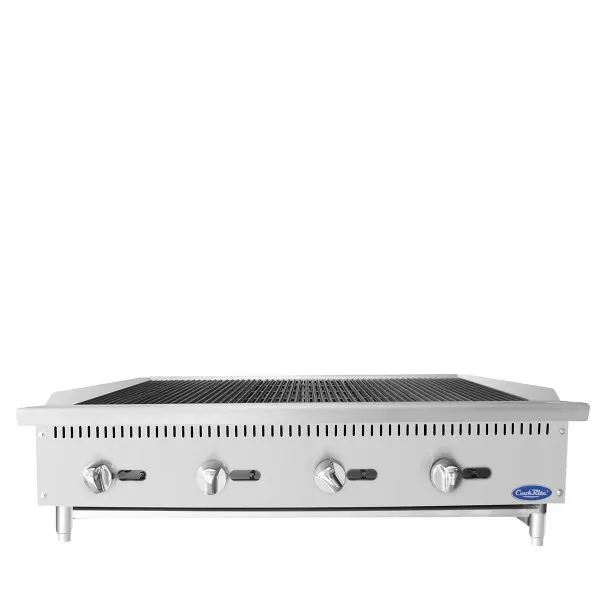 Atosa USA ATRC-48 48" Countertop Gas Radiant Charbroiler w/ (4) Burners, 140.000 BTU