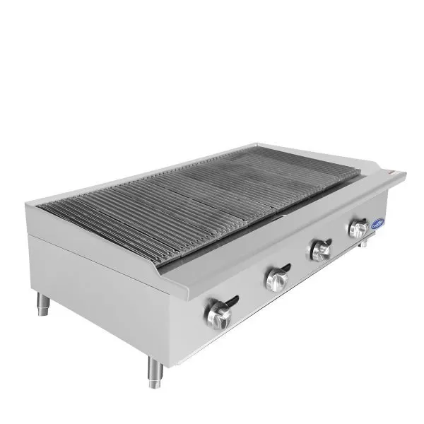 Atosa USA ATRC-48 48" Countertop Gas Radiant Charbroiler w/ (4) Burners, 140.000 BTU