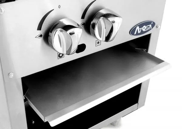 Atosa USA ATSP-18-1 18" Gas Stock Range (Stove) w/ (1) Three Ring Burner, Manual Control, 80.000 BTU
