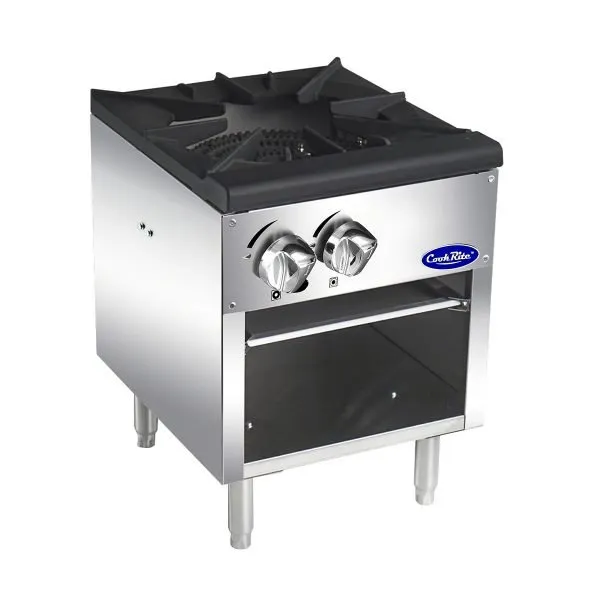 Atosa USA ATSP-18-1 18" Gas Stock Range (Stove) w/ (1) Three Ring Burner, Manual Control, 80.000 BTU