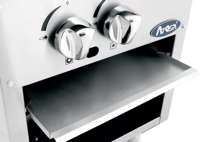 Atosa USA ATSP-18-1L 18" Gas Stock Range (Stove) w/ (1) Three Ring Burner, Low Height, 80.000 BTU