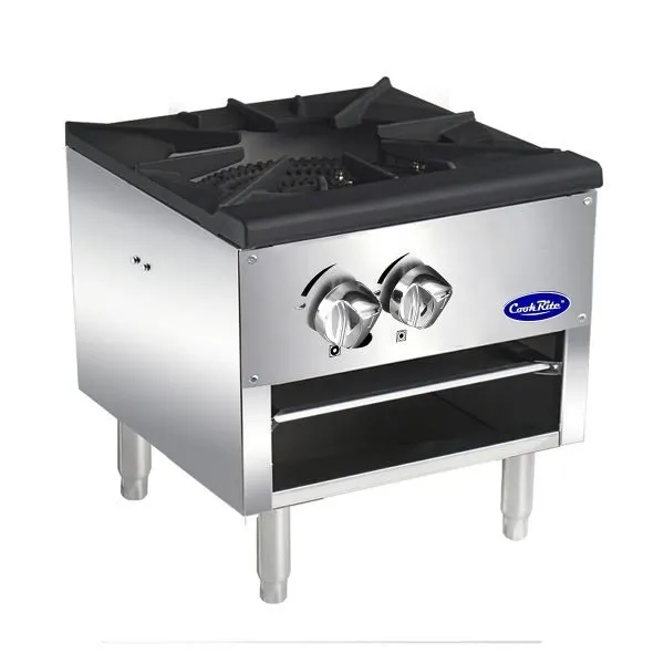 Atosa USA ATSP-18-1L 18" Gas Stock Range (Stove) w/ (1) Three Ring Burner, Low Height, 80.000 BTU
