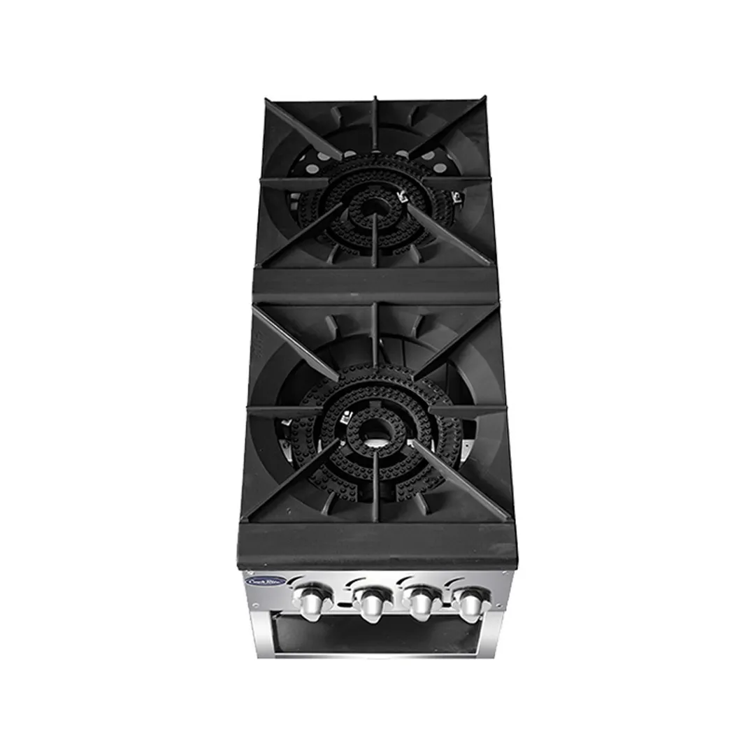 Atosa USA ATSP-18-2 18" Gas Stock Pot Range (Stove) w/ (2) Three Ring Burners, 160.000 BTU