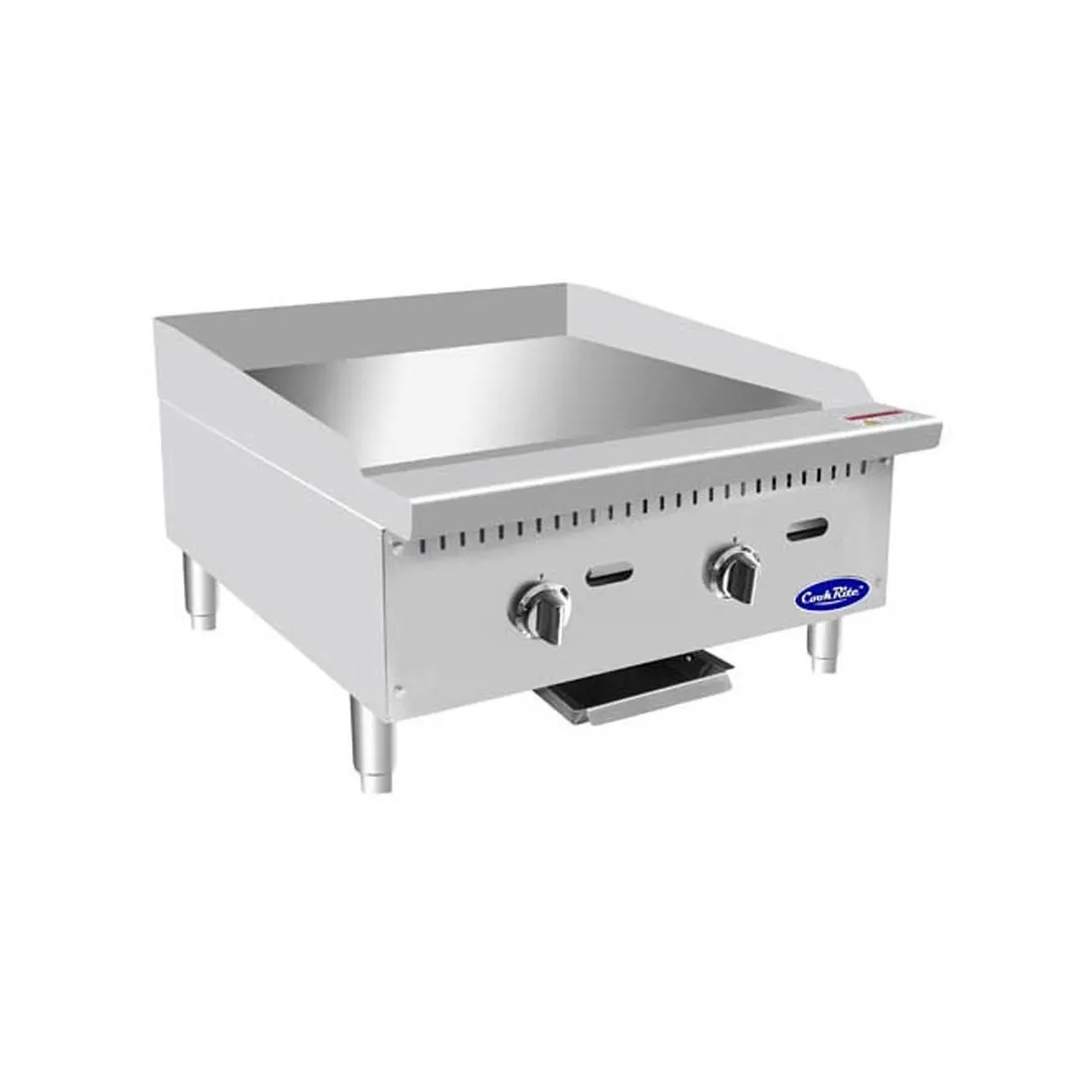 Atosa USA ATTG-24 24" CookRite Countertop Gas Griddle w/ Thermostatic Controls, 50.000 BTU