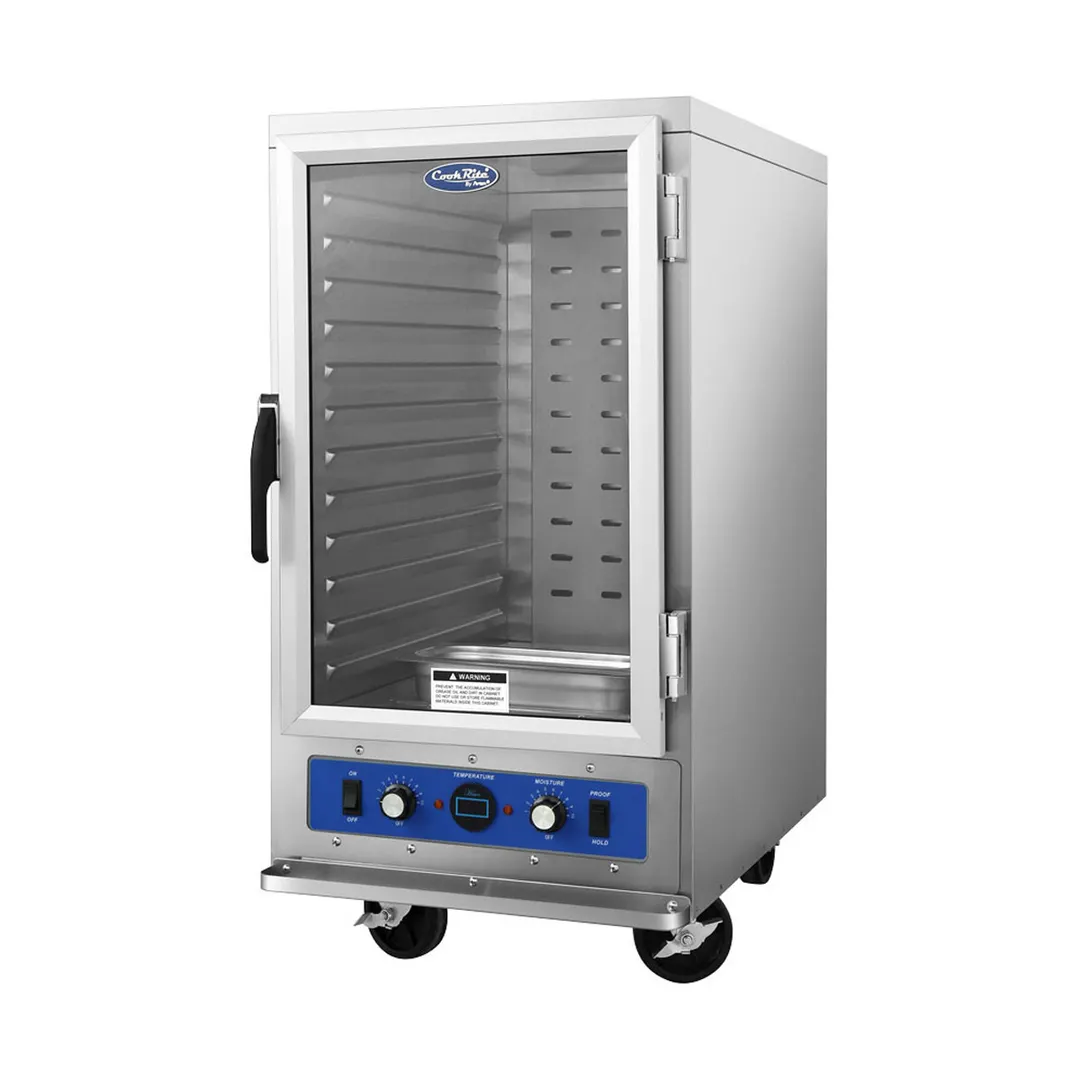 Atosa USA ATWC-9-P 42"H Heated Holding Cabinet, 12-Pan (18x26), Stainless Steel, Insulated, Mobile, 80-220°F
