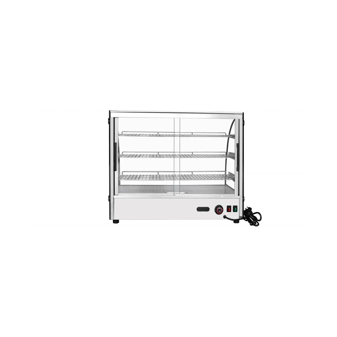 Atosa USA CHDC-44 27" Countertop Heated Display Case, (2) Door, (3) Shelves, 4.4 Cu. Ft. Capacity