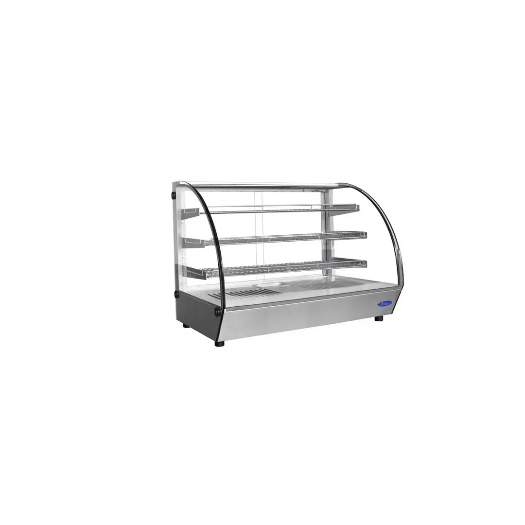 Atosa USA CHDC-56 35" Countertop Heated Display Case, (2) Door, (3) Shelves,  5.7 Cu. Ft. Capacity